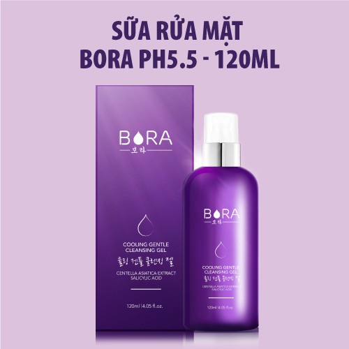 Sữa rửa mặt thanh nhiệt - Bora Cooling Gentle Cleansing Gel