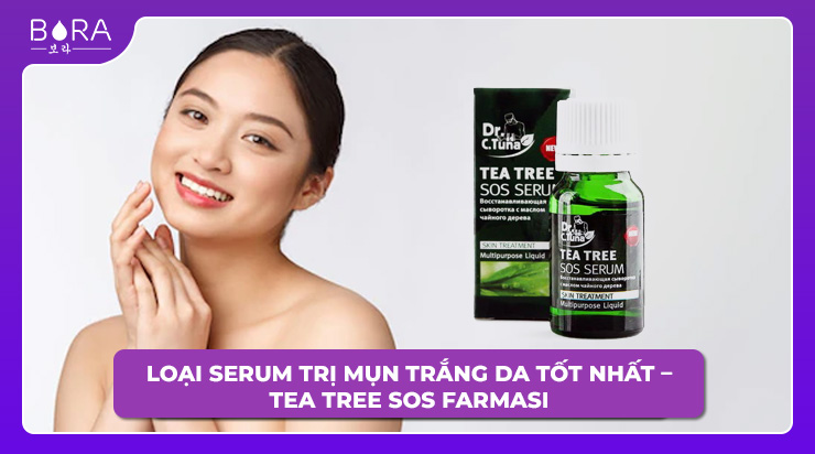 Loại serum trị mụn trắng da tốt nhất – Tea Tree Sos Farmasi