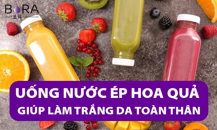 Uống gì cho trắng da từ nước ép hoa quả